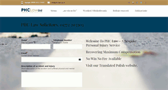 Desktop Screenshot of phclaw.co.uk